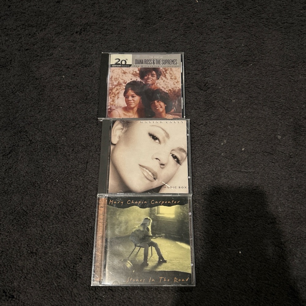 cd set - mariah carey, mary chapin carpenter, diana ross